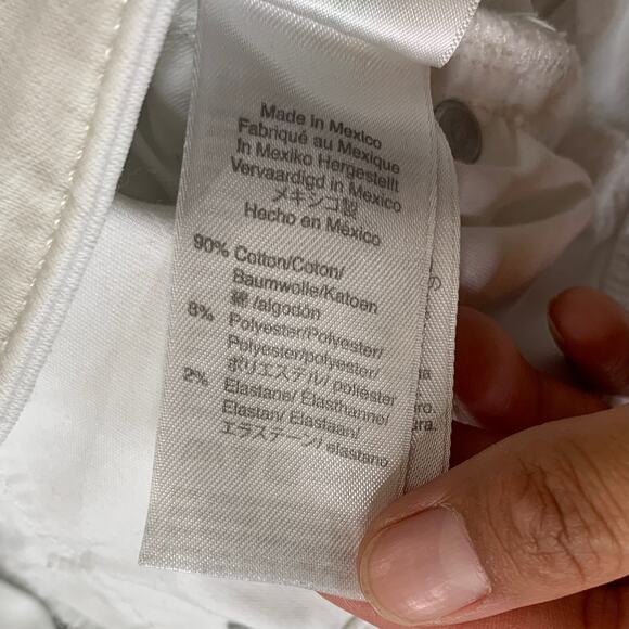 J Crew Jeans Women 27 White Denim Curvy Toothpick High Rise Super Skinny Ankle - Picture 7 of 11